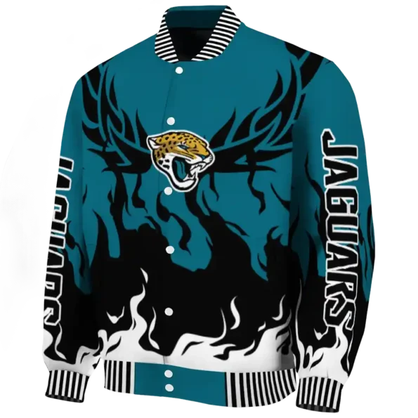 custom jacksonville jaguars winged blaze teal white varsity jacket best selling.webp