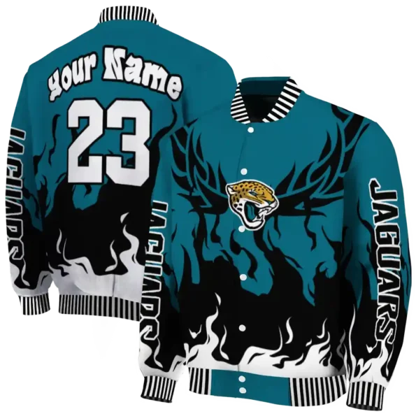 custom jacksonville jaguars winged blaze teal white varsity jacket fashion forward.webp