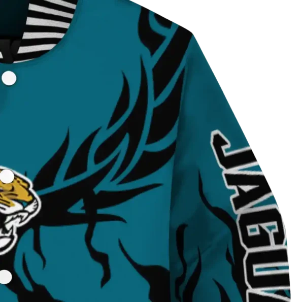 custom jacksonville jaguars winged blaze teal white varsity jacket premium grade.webp