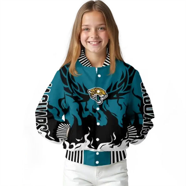 custom jacksonville jaguars winged blaze teal white varsity jacket top rated.webp