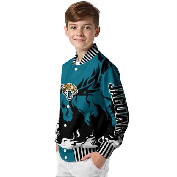 custom jacksonville jaguars winged blaze teal white varsity jacket trendy.webp