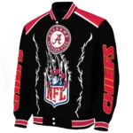custom kansas city chiefs claw blood red black varsity jacket best selling
