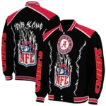 custom kansas city chiefs claw blood red black varsity jacket best selling