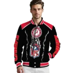 custom kansas city chiefs claw blood red black varsity jacket best selling