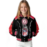 custom kansas city chiefs claw blood red black varsity jacket best selling
