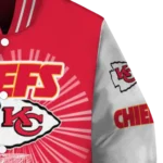 custom kansas city chiefs ferris arena red white varsity jacket best selling