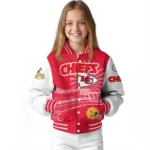 custom kansas city chiefs ferris arena red white varsity jacket best selling