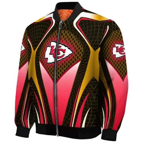 custom kansas city chiefs mesh chest gold crocs black bomber jacket best selling
