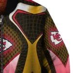 custom kansas city chiefs mesh chest gold crocs black bomber jacket best selling