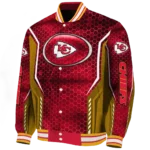 custom kansas city chiefs power plate red varsity jacket best selling