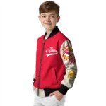 custom kansas city chiefs razorback outline red nude bomber jacket best selling