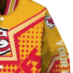 custom kansas city chiefs star burst red varsity jacket best selling
