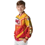 custom kansas city chiefs star burst red varsity jacket best selling