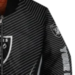 custom las vegas raiders chevron arrow black bomber jacket best selling