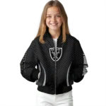 custom las vegas raiders chevron arrow black bomber jacket best selling