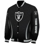 custom las vegas raiders chevron arrow black varsity jacket best selling