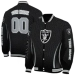 custom las vegas raiders chevron arrow black varsity jacket best selling