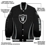 custom las vegas raiders chevron arrow black varsity jacket best selling