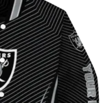 custom las vegas raiders chevron arrow black varsity jacket best selling