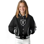 custom las vegas raiders chevron arrow black varsity jacket best selling
