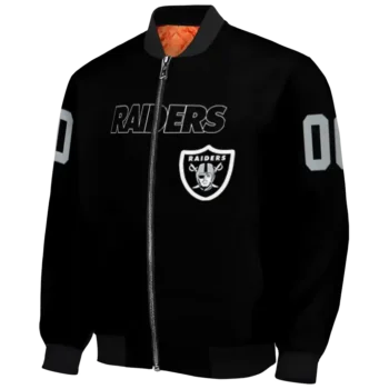 custom las vegas raiders flame border black bomber jacket best selling