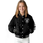 custom las vegas raiders hexagon cluster black varsity jacket best selling