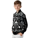 custom las vegas raiders pyramid shapes black bomber jacket best selling