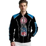 custom los angeles chargers claw blood blue black bomber jacket best selling