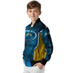 custom los angeles chargers power plate blue bomber jacket best selling