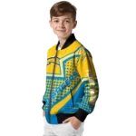 custom los angeles chargers star burst blue bomber jacket best selling