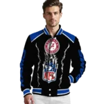 custom los angeles rams claw blood blue black varsity jacket best selling