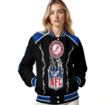 custom los angeles rams claw blood blue black varsity jacket best selling