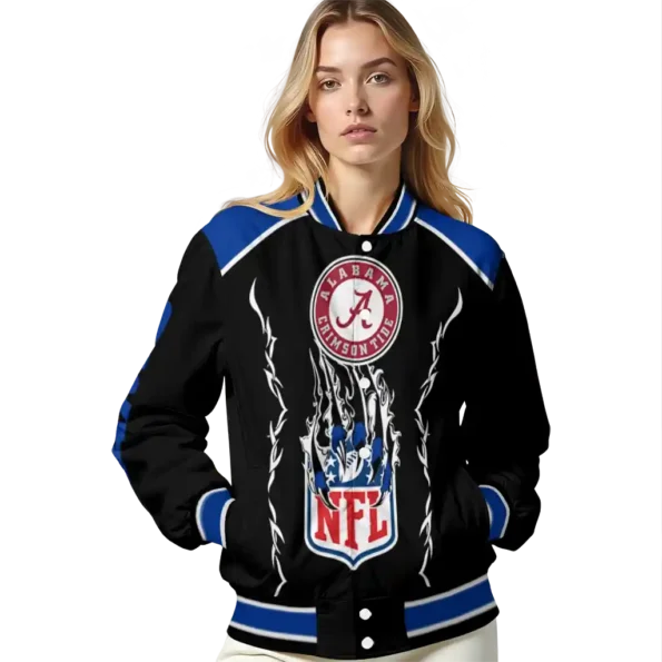 custom los angeles rams claw blood blue black varsity jacket latest model