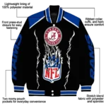 custom los angeles rams claw blood blue black varsity jacket best selling