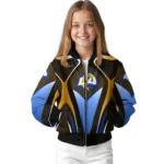 custom los angeles rams mesh chest orange crocs black bomber jacket best selling
