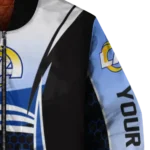 custom los angeles rams mesh effect blue black bomber jacket best selling