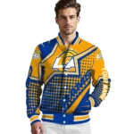 custom los angeles rams star burst blue varsity jacket best selling