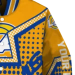 custom los angeles rams star burst blue varsity jacket best selling