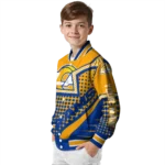 custom los angeles rams star burst blue varsity jacket best selling