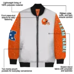 custom miami dolphins speckled arms aqua gray bomber jacket best selling
