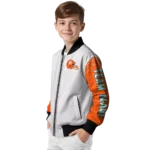 custom miami dolphins speckled arms aqua gray bomber jacket best selling