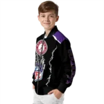 custom minnesota vikings claw blood purple black bomber jacket best selling