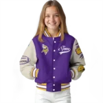 custom minnesota vikings razorback outline purple nude varsity jacket best selling