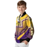 custom minnesota vikings star burst purple bomber jacket best selling