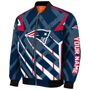 custom new england patriots chevron angles blue bomber jacket best selling