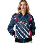 custom new england patriots chevron angles blue bomber jacket best selling