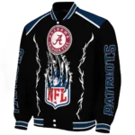 custom new england patriots claw blood blue black varsity jacket best selling