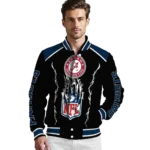 custom new england patriots claw blood blue black varsity jacket best selling