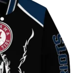 custom new england patriots claw blood blue black varsity jacket best selling