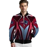 custom new england patriots mesh chest red crocs black bomber jacket best selling